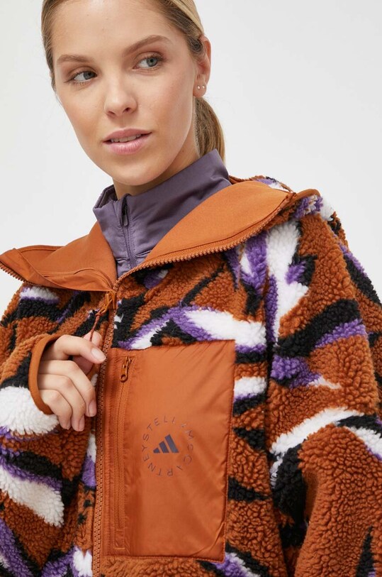 adidas by Stella McCartney bluza sportowa brązowy IK9340