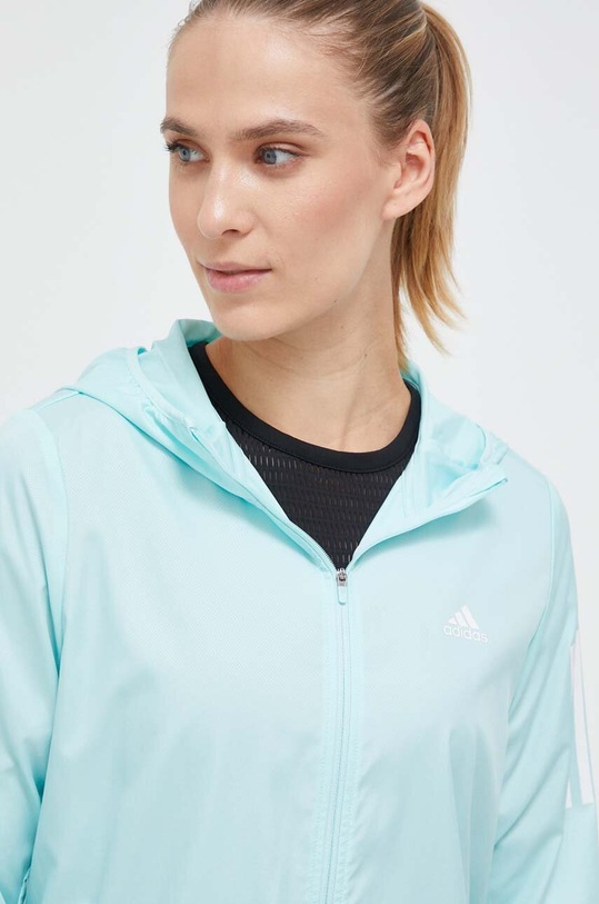 adidas Performance kabát futáshoz Own The Run türkiz IL4125