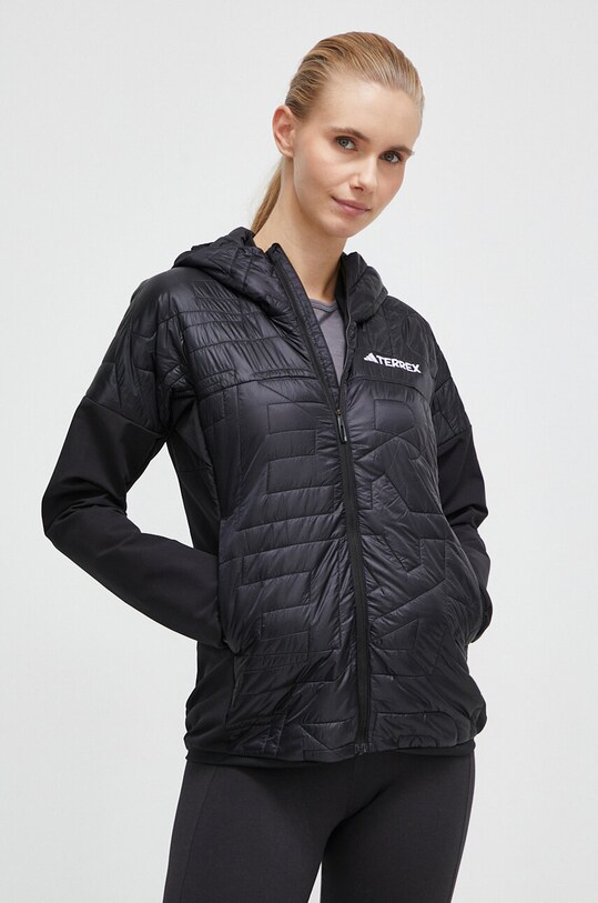 Спортивна куртка adidas TERREX Xperior Varilite Hybrid PrimaLoft з капюшоном чорний IB4203