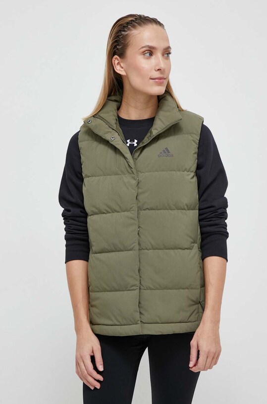 Пуховая безрукавка adidas с подкладкой зелёный HY3938