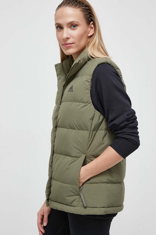 Пуховая безрукавка adidas зелёный HY3938