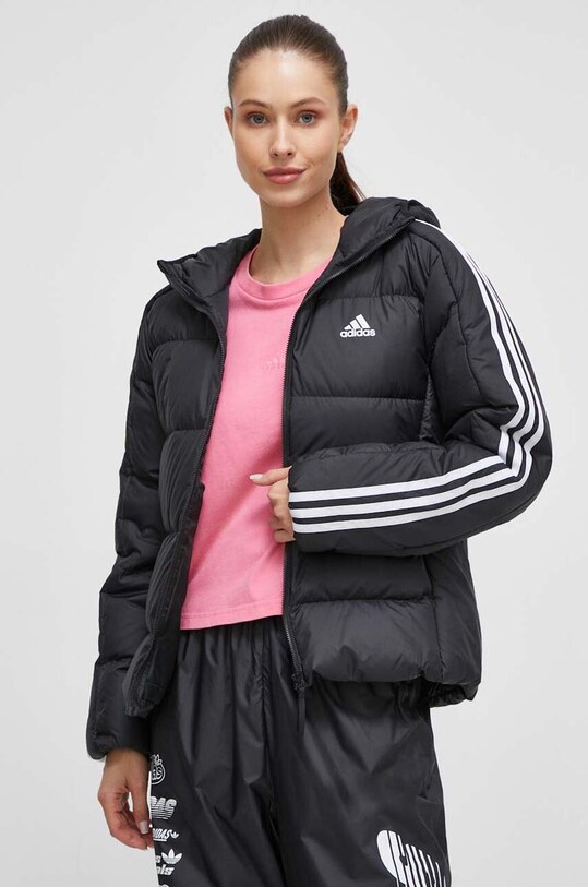 Пухова куртка adidas Essentials з утепленням чорний HZ8483