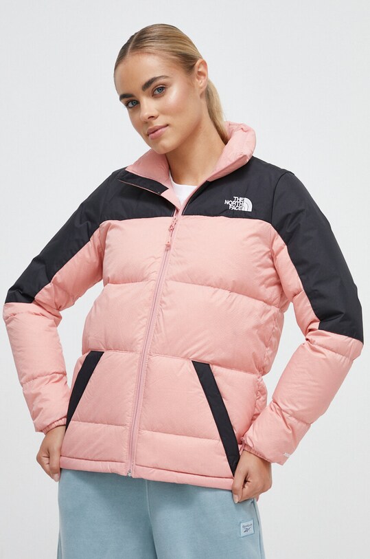 The North Face kurtka puchowa bez kaptura różowy NF0A4SVKOF61