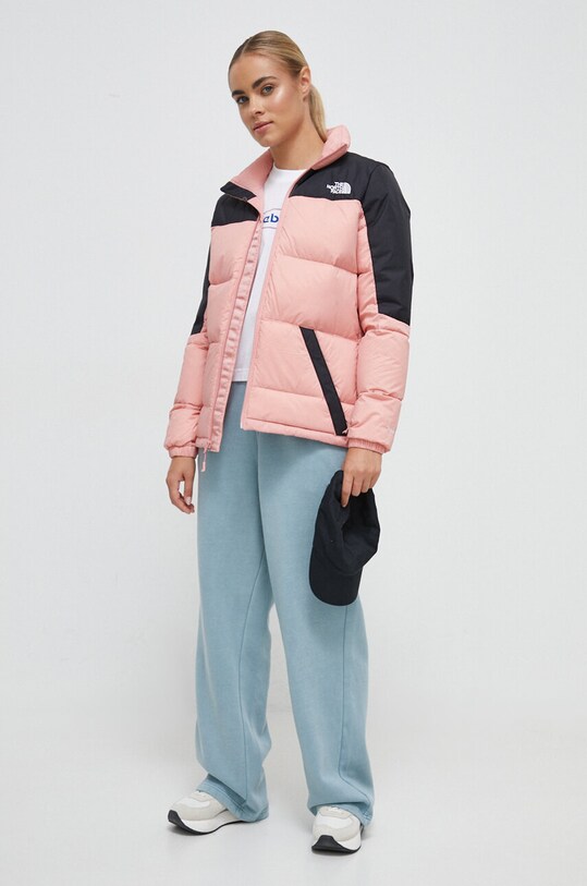 The North Face kurtka puchowa NF0A4SVKOF61 różowy AW23