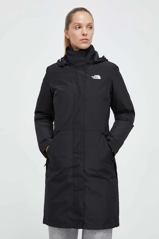 The North Face geaca de puf cu captuseala negru NF0A4SVPKX71