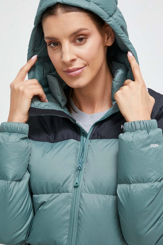 The North Face kurtka puchowa zielony NF0A55H4KIB1