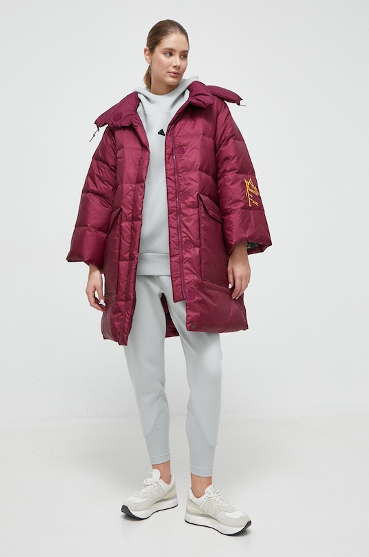 The North Face geaca de puf NF0A831XOSN1 burgundia AW23