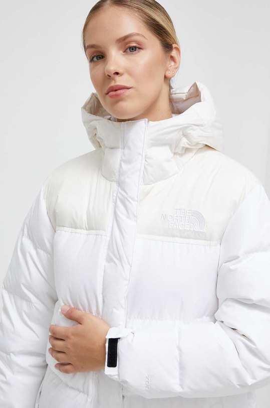 The North Face kurtka puchowa biały NF0A832KTAD1