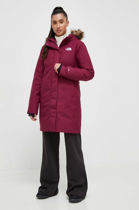 Páperová bunda The North Face NF0A84J2I0H1 burgundské AW23