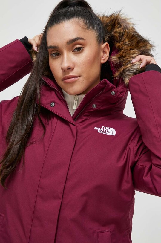 Пухено яке The North Face бордо NF0A84J2I0H1
