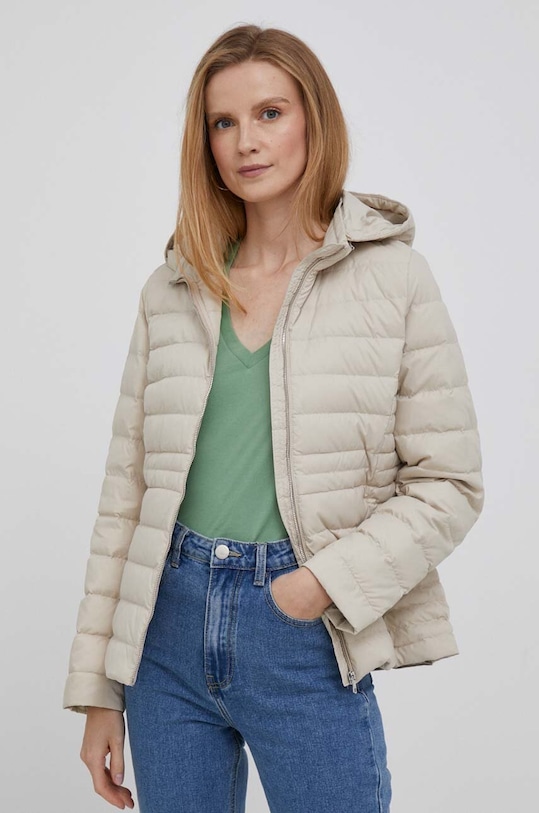 Tommy Hilfiger kurtka puchowa pozostałe beżowy WW0WW41140