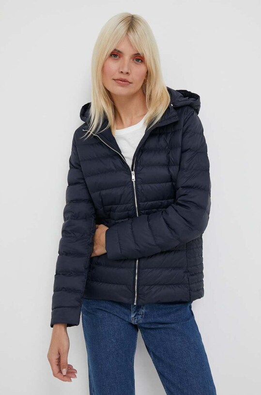 Пуховая куртка Tommy Hilfiger с капюшоном тёмно-синий WW0WW41140