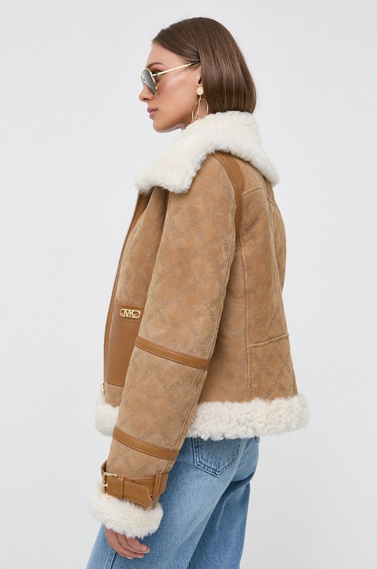 MICHAEL Michael Kors geaca de piele necaptusit bej MF320BG9ME