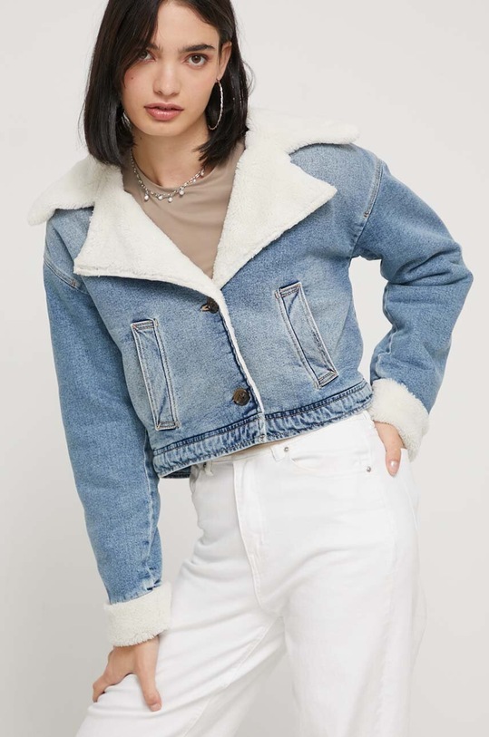 Hollister Co. kurtka jeansowa pozostałe niebieski KI344.3400.278