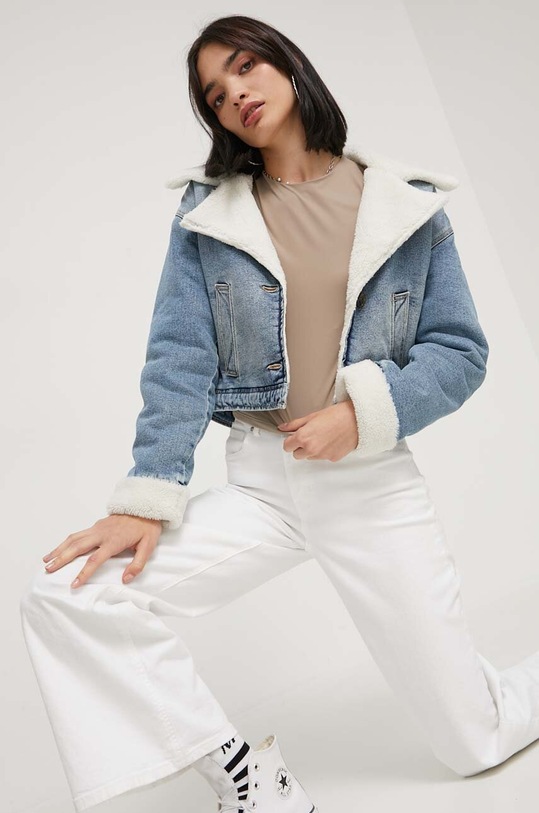 Hollister Co. kurtka jeansowa KI344.3400.278 niebieski AW23