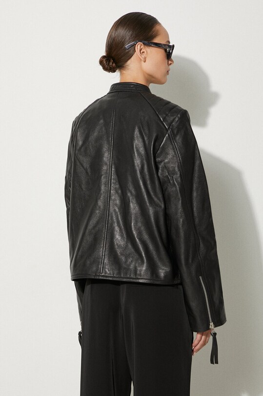 Îmbrăcăminte Samsoe Samsoe geacă de piele F23300187 negru