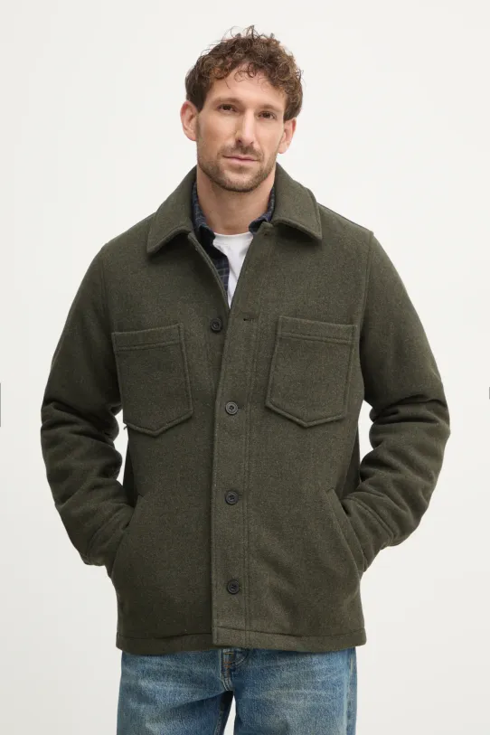 Samsoe Samsoe giacca in lana transitorio verde M23300101