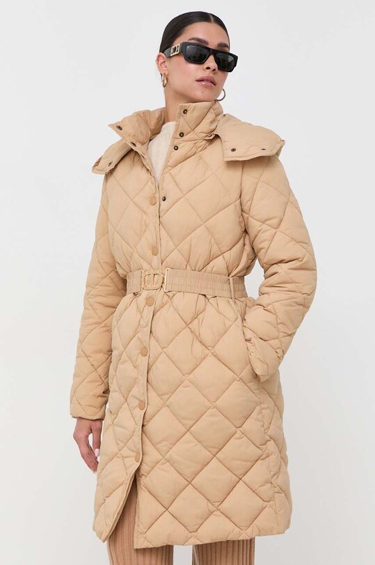Куртка Twinset з капюшоном бежевий 232TP2240