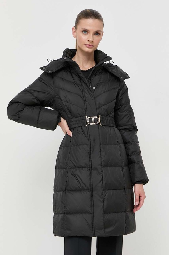 Twinset kurtka puchowa pozostałe czarny 232TP2361