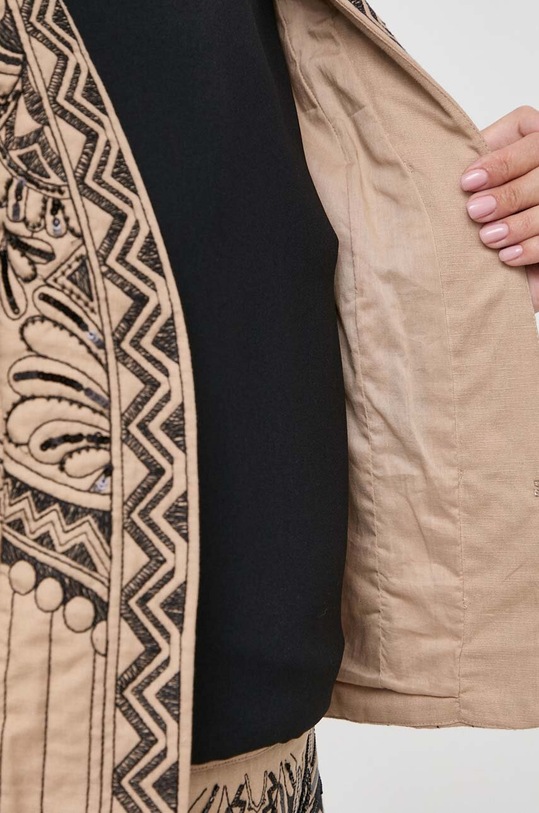 Twinset marynarka z domieszką lnu 232TP2670