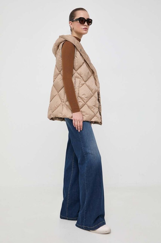Weekend Max Mara bezrękawnik 2352960133600 beżowy AW23