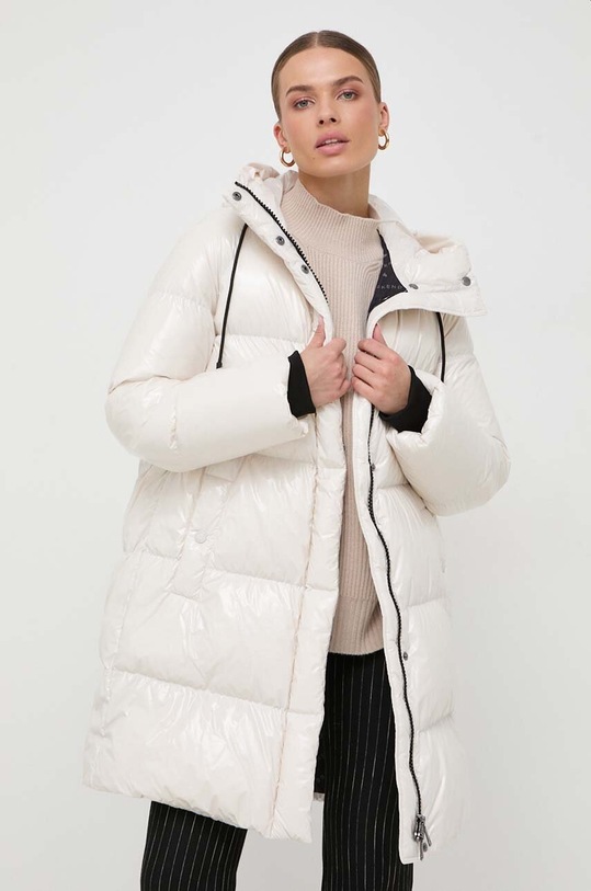 Pernata jakna Weekend Max Mara s kapuljačom bež 2354960733600