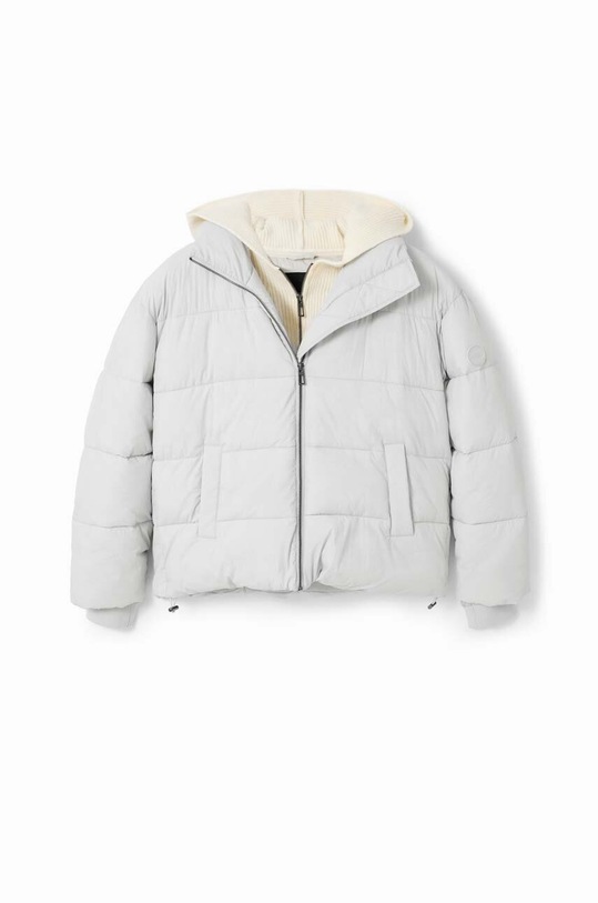 Jakna Desigual 23WWEW56 WOMAN WOVEN PADDED SHORT OVERCO 23WWEW56 bež