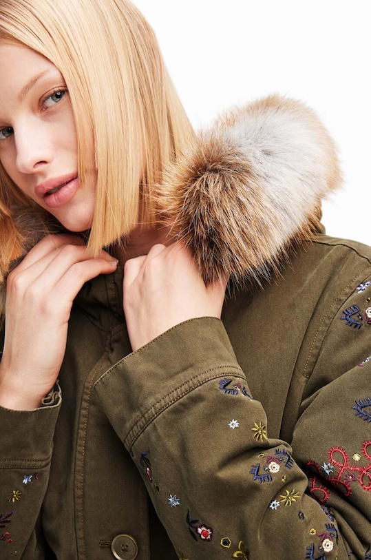 Odzież Desigual parka dziecięca 23WWEW64 zielony