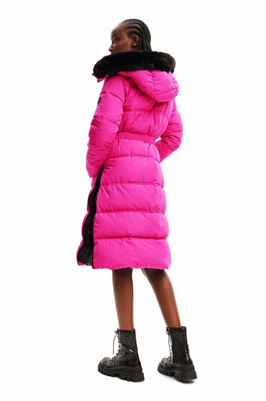 Παλτό Desigual 23WWEWAZ WOMAN WOVEN PADDED LONG OVERCOA 23WWEWAZ ροζ AW23