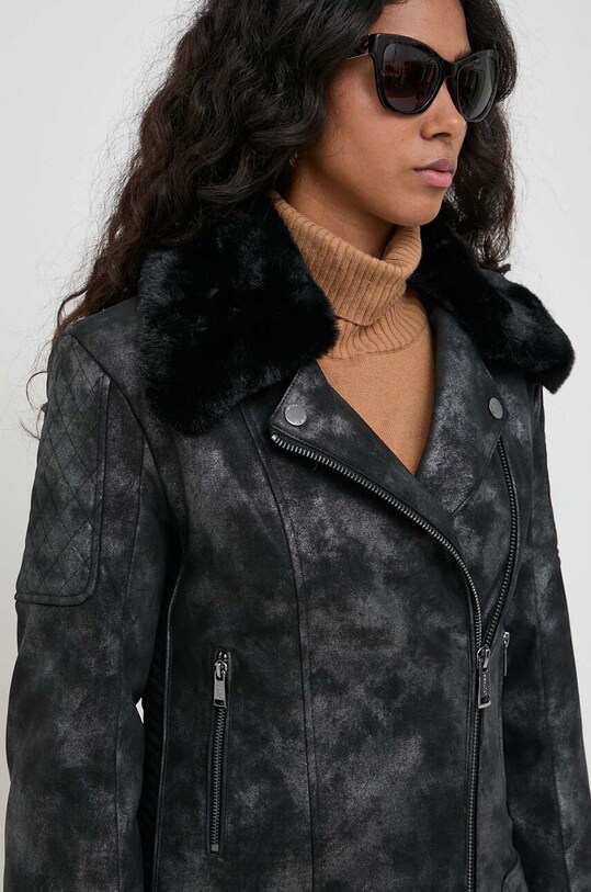 Guess geaca ramones negru W3BL31.WFQZ0