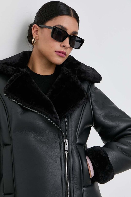 Куртка Guess чорний W3BL60.WFSL0