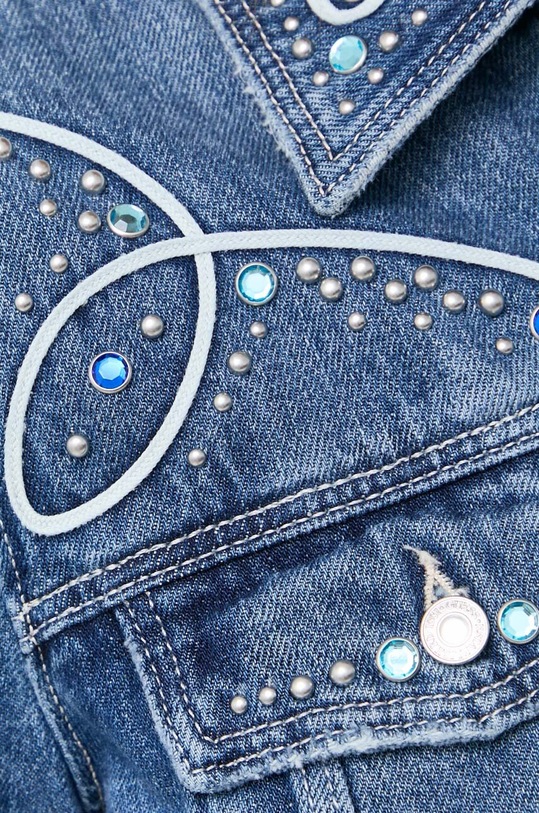Guess kurtka jeansowa W3BN01.D4VIE niebieski