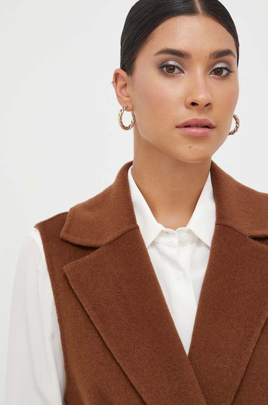 Vlnená vesta Luisa Spagnoli hnedá 540242