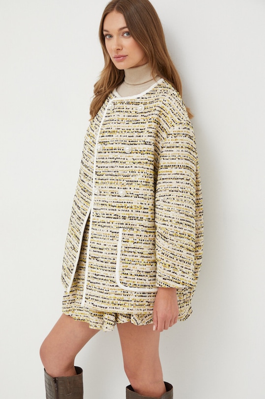 Куртка с примесью шерсти Custommade с подкладкой зелёный 999580881