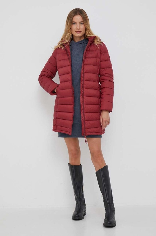 Pepe Jeans rövid kabát enyhén szigetelt burgundia PL402252.299