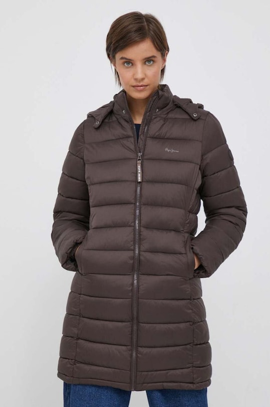 Pepe Jeans kurtka Maddie pozostałe brązowy PL402252.874