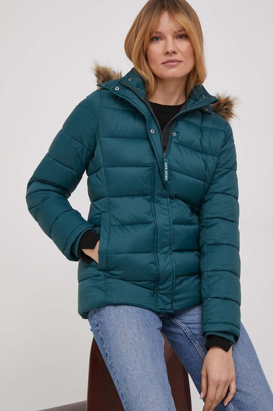 Jakna Pepe Jeans Planet friendly tirkizna PL402259.692