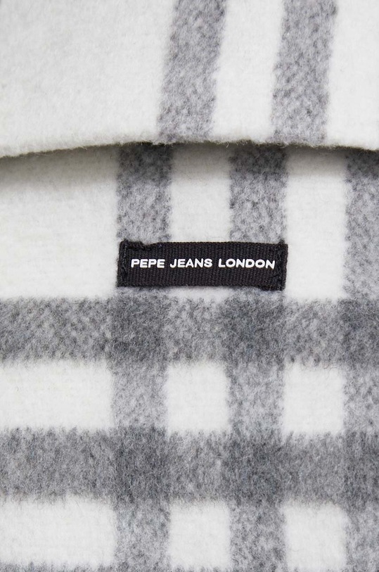 Μπουφάν από μίγμα μαλλιού Pepe Jeans Riley PL402288.0AA λευκό