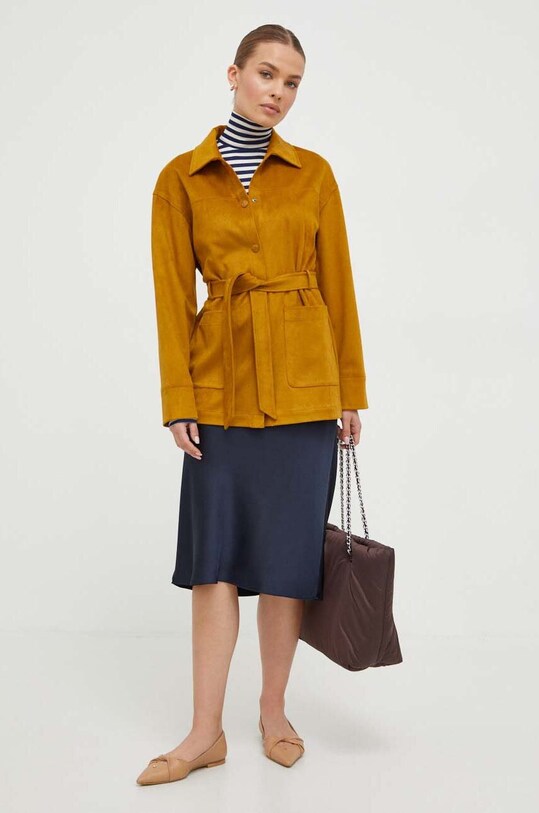 Max Mara Leisure kurtka 2339160236600 żółty AW23