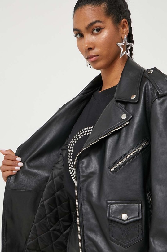 Moschino Jeans ramoneska skórzana 3701.8221