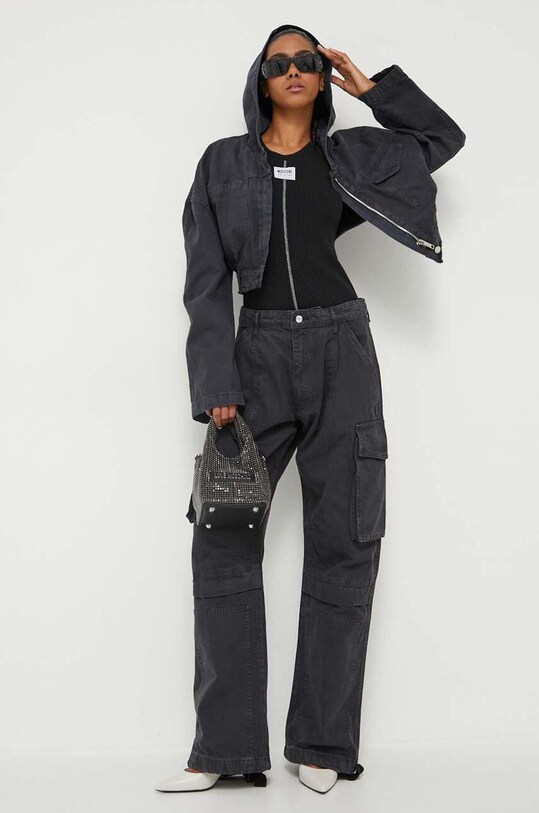 Τζιν μπουφάν Moschino Jeans 0512.8246 μαύρο AW23