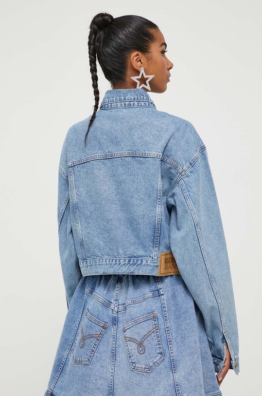 Odzież Moschino Jeans kurtka jeansowa 0520.8236 niebieski