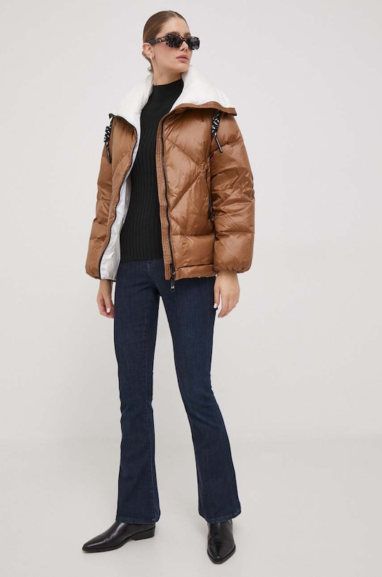Deha kurtka puchowa D93581.87118 brązowy AW23