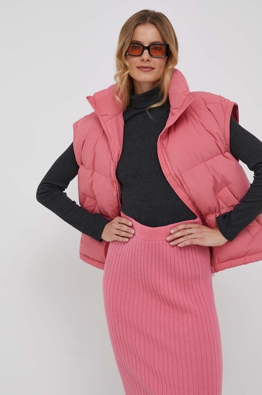 Пухова куртка United Colors of Benetton рожевий 2JF8DN02R.11F