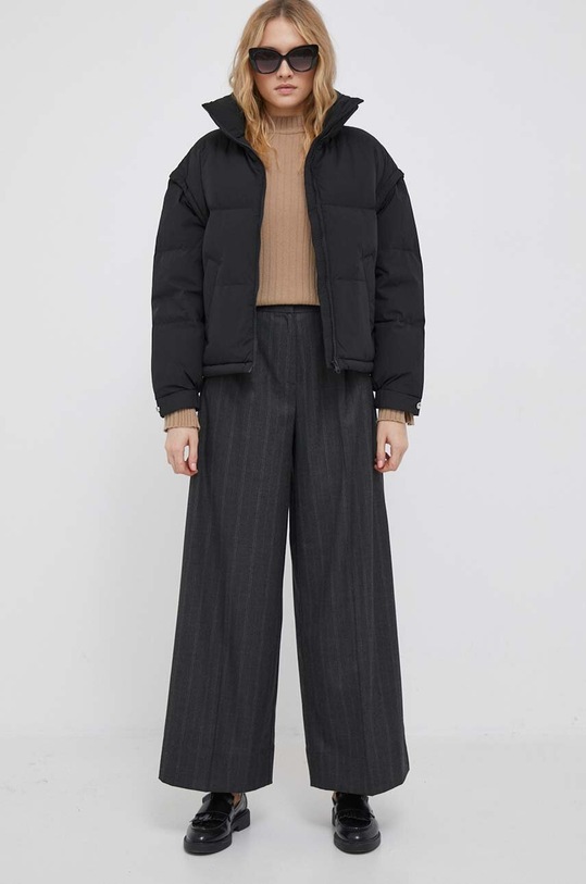 Páperová bunda United Colors of Benetton 2JF8DN02R.100 čierna AW23