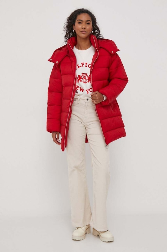 United Colors of Benetton kurtka 2SYWDN03B.0V3 czerwony AW23