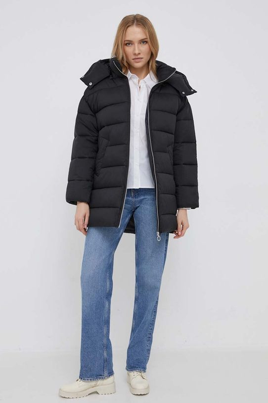 Bunda United Colors of Benetton 2SYWDN03B.100 čierna AW23