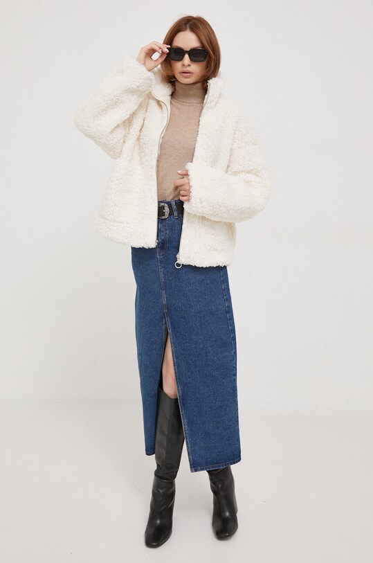 Bunda United Colors of Benetton 2RHSDN033.0R2 béžová AW23