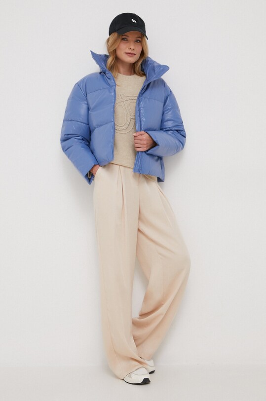 Bunda United Colors of Benetton 220LDN01Q.05N fialová AW23