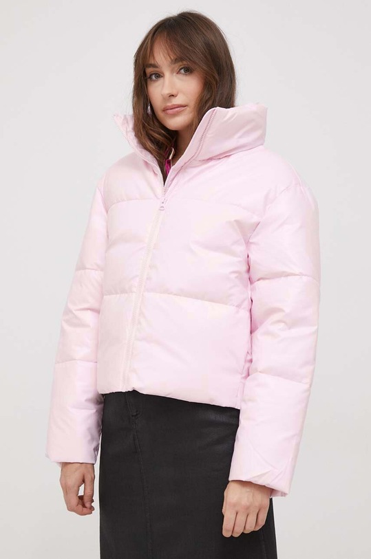 Bunda United Colors of Benetton oversize ružová 220LDN01Q.1W0